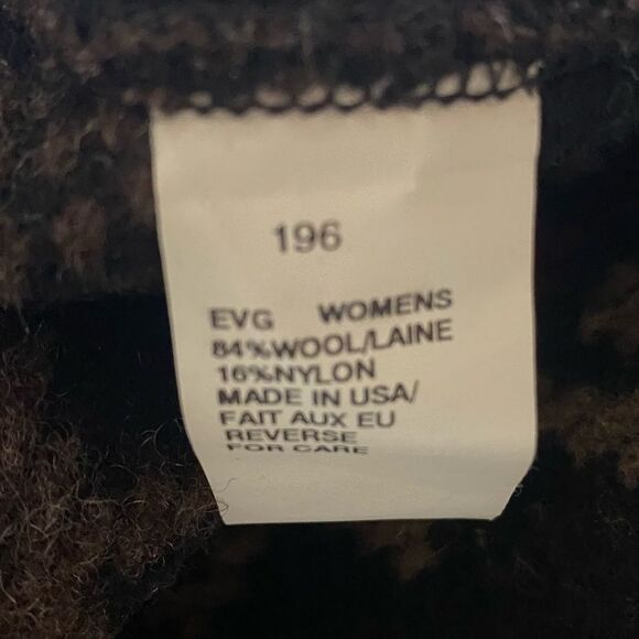 Vintage Print Woolwich Wool Blend Vest Size Small - Picture 6 of 7
